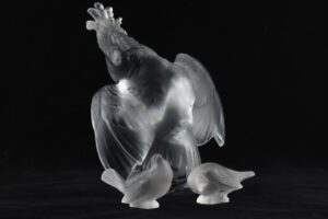 Art deco glass birds by Lalique