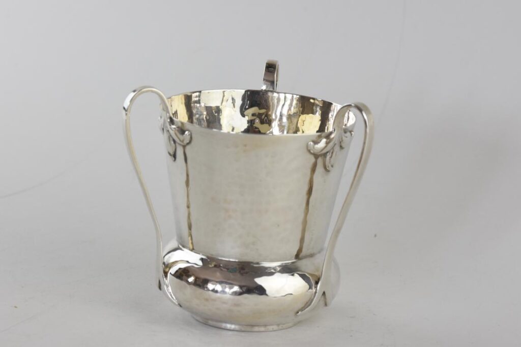 English Arts and Crafts silver Tyg
