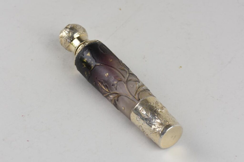 Antique French perfume flask by Daum